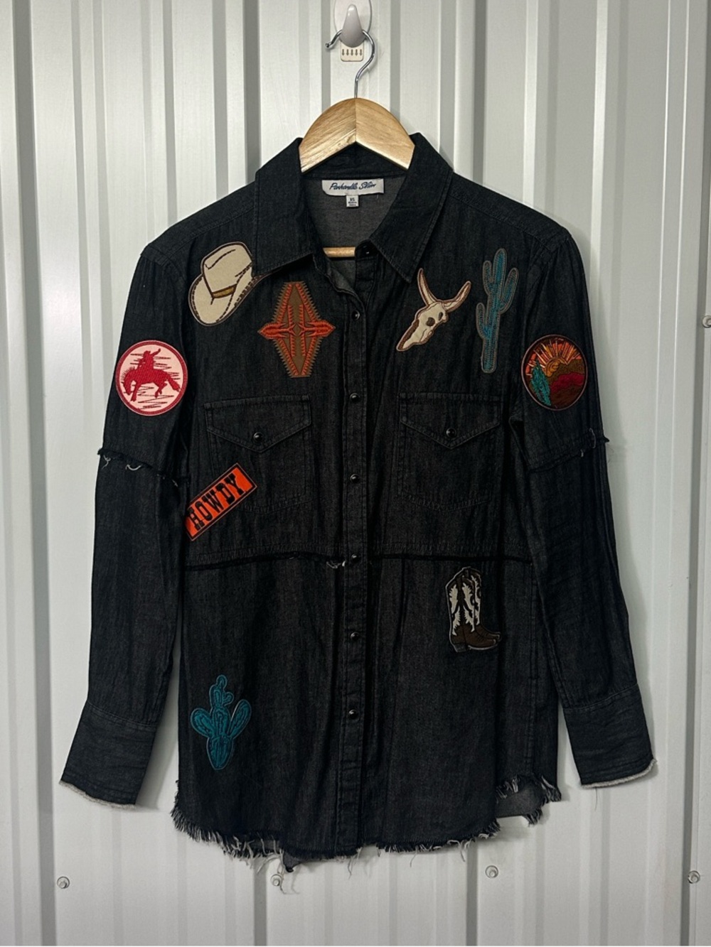 Panhandle Slim Western Pearl Snap Shirt Patchwork Rodeo Cowboy Button Up XS - Picture 4 of 11